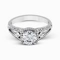14k White Gold Diamond Ring A6785