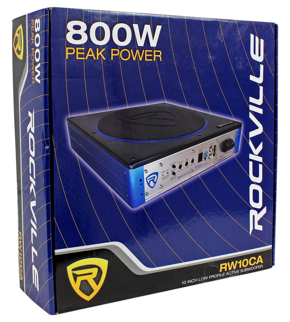 800W Slim Powered Car Subwoofer W1237