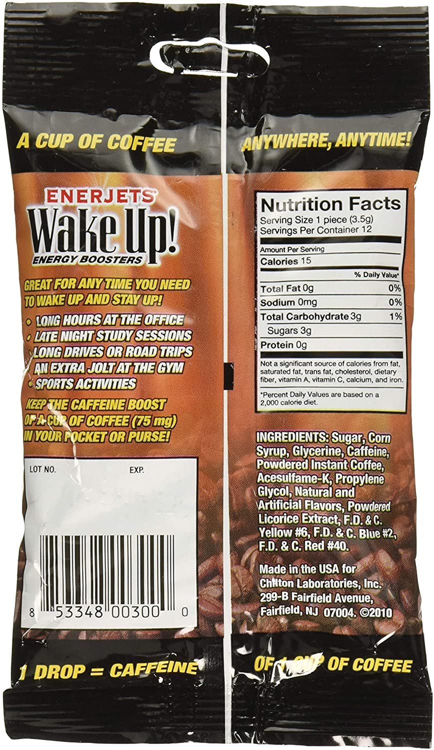 Hazelnut Creme Energy Booster Drops, 12 Drops/Pack, 12 Pack C911793