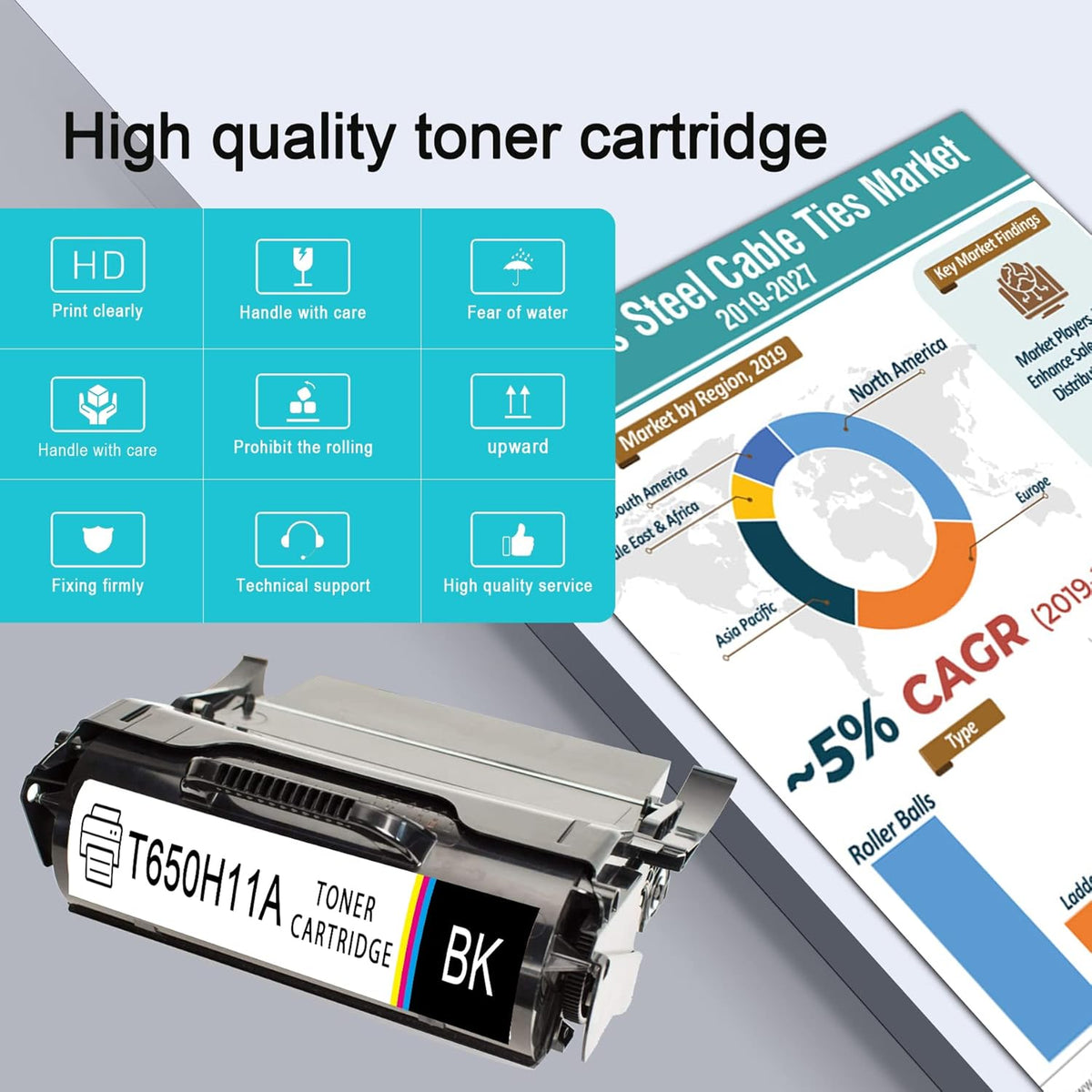 2 Pack Black Toner Cartridge K925