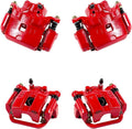 Red Powder Coated Caliper Assembly Set Kit X1952