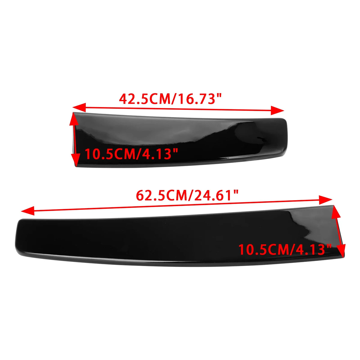 Gloss Black Rear Twin Barn Door Trunk Spoiler W81447