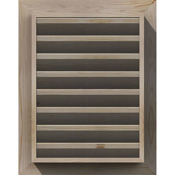 16-in W x 16-in H Vertical Gable Vent Unfinished Smooth Pine F600238