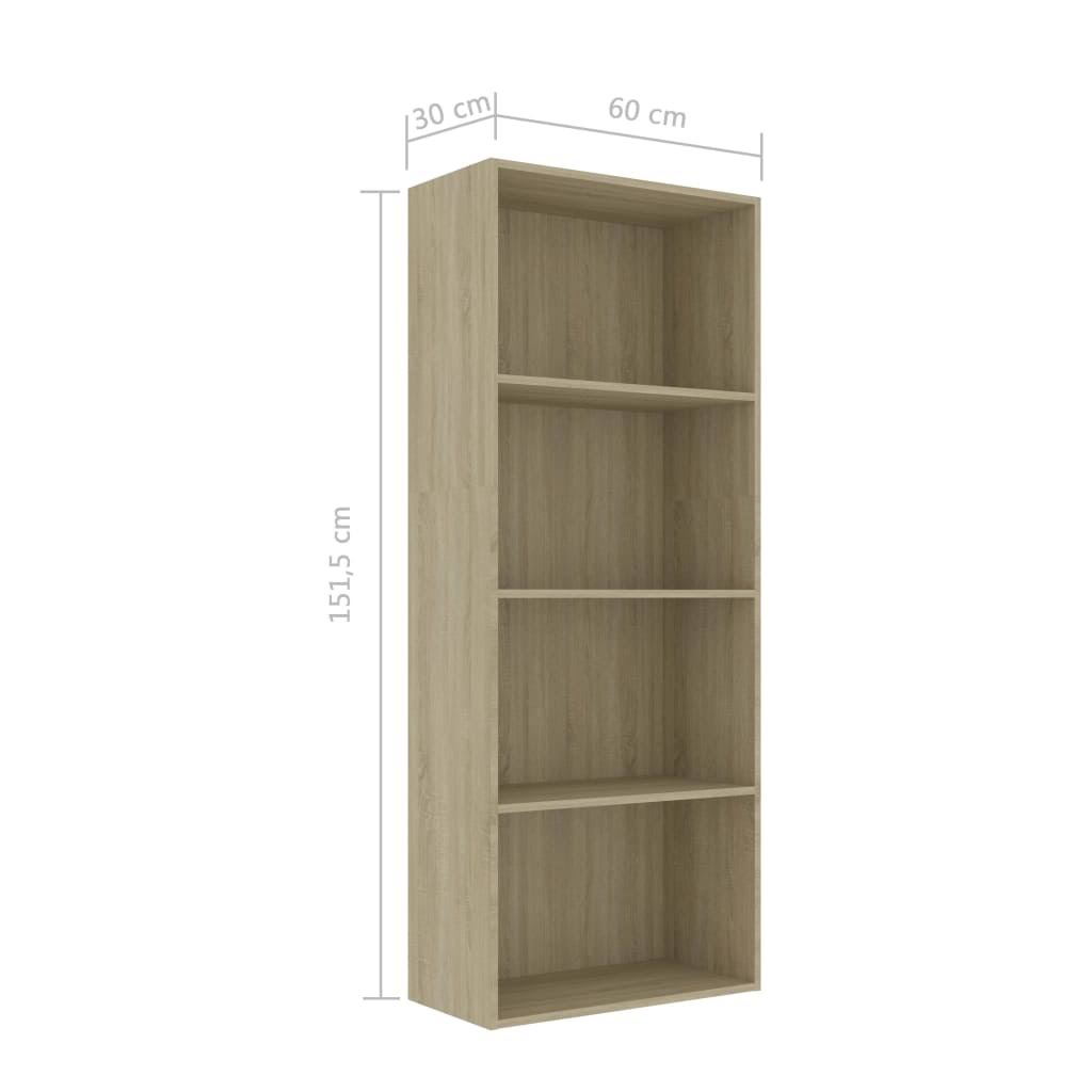 4-Tier Book Cabinet Chipboard O546