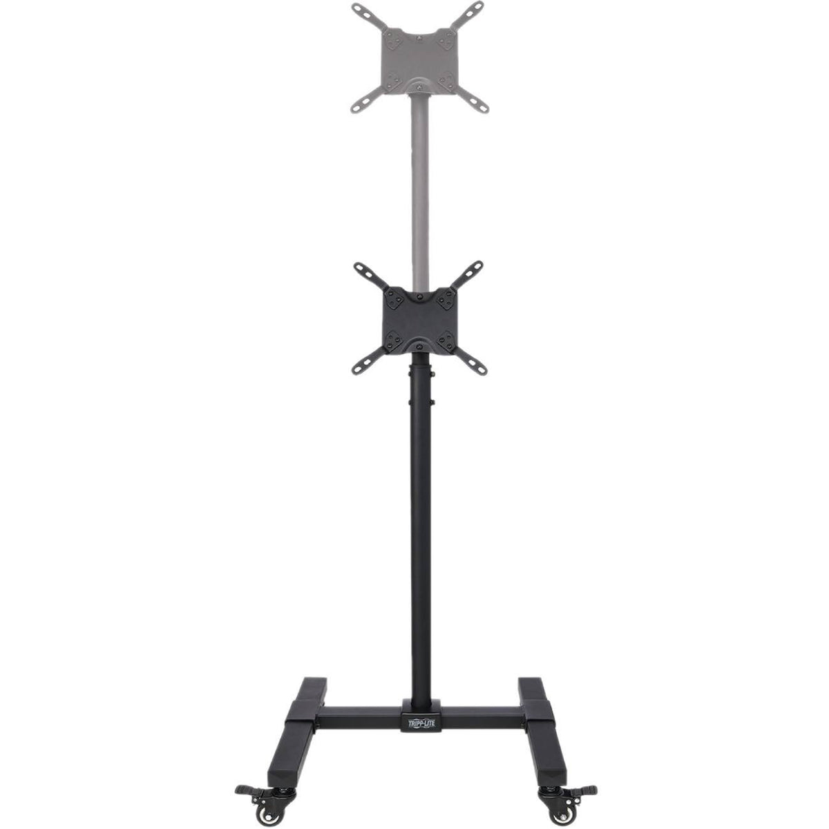 Mobile Cart TV Stand Height-Adjustable Locking Casters Black U862