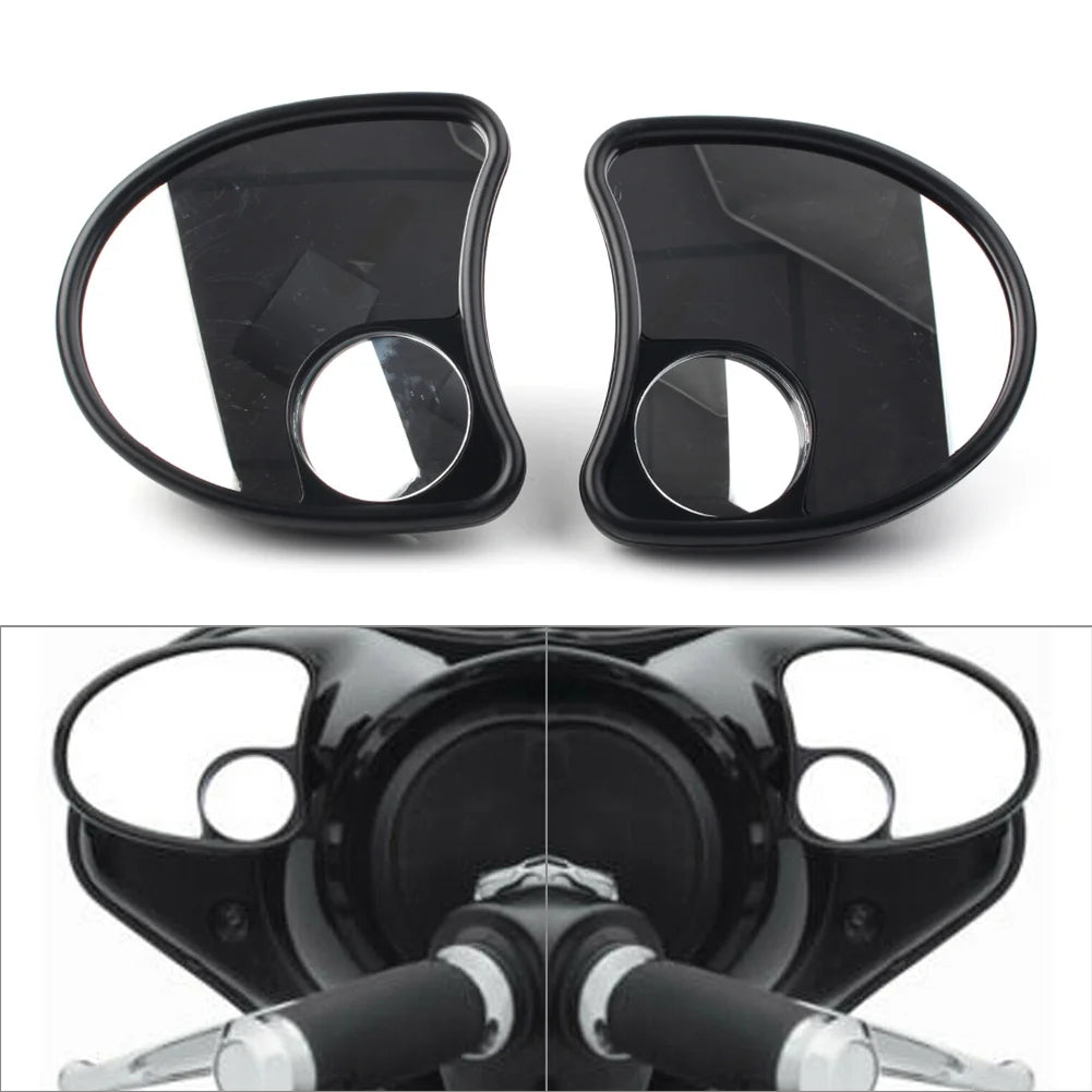 2pcs Motorbike Fairing Mount Mirrors Blind Spot Side Mirror E4747