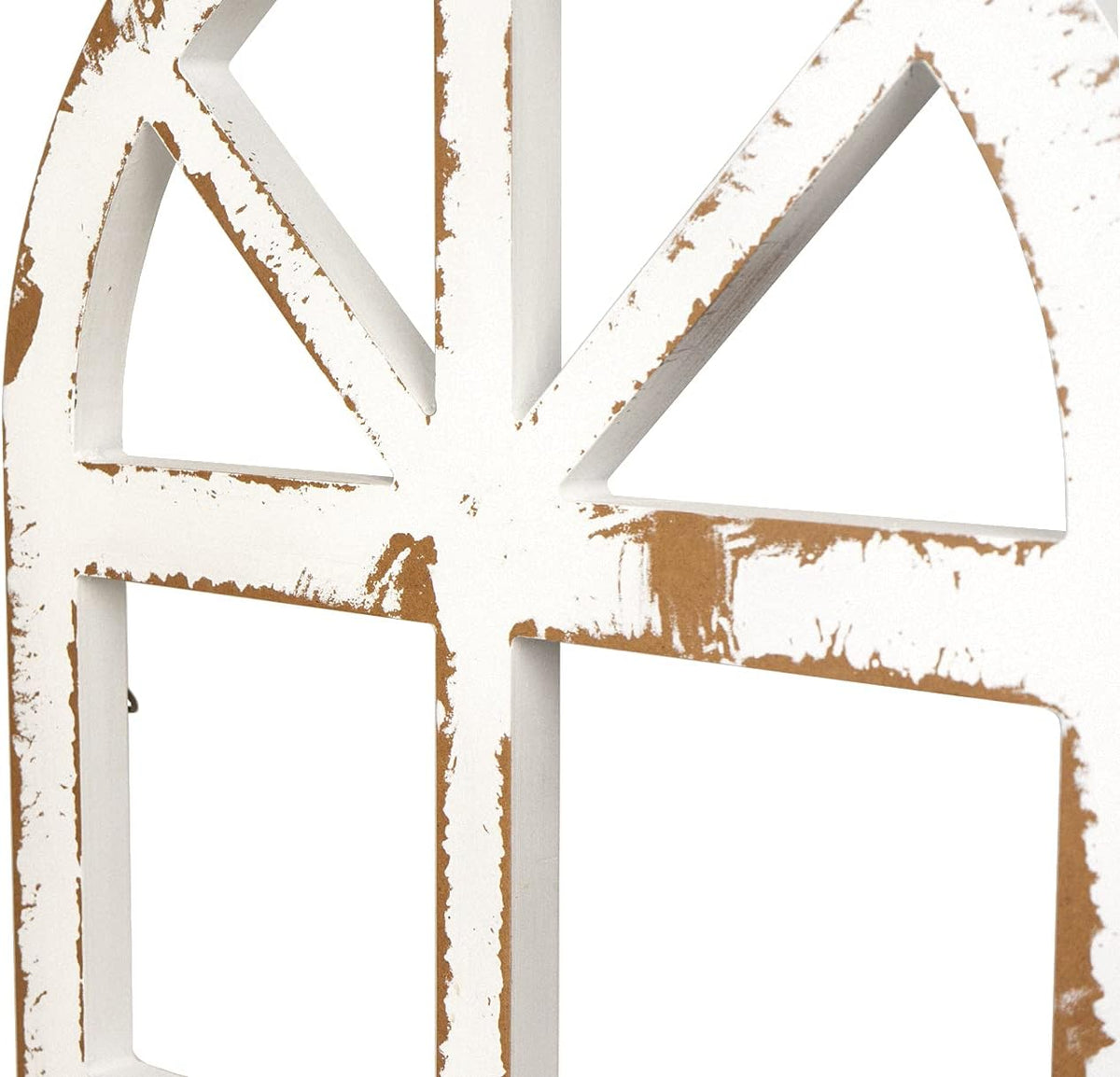 2-Pack Distressed Arched Cathedral Window Frame Wall Decor M532777