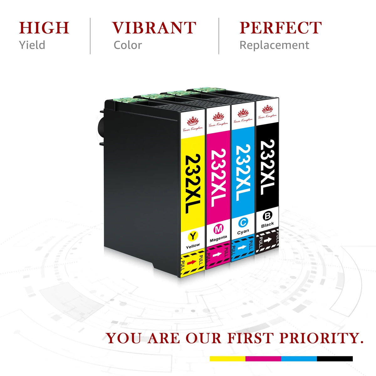 232XL Ink Cartridges 4 Pack Black Cyan Magenta Yellow S83559