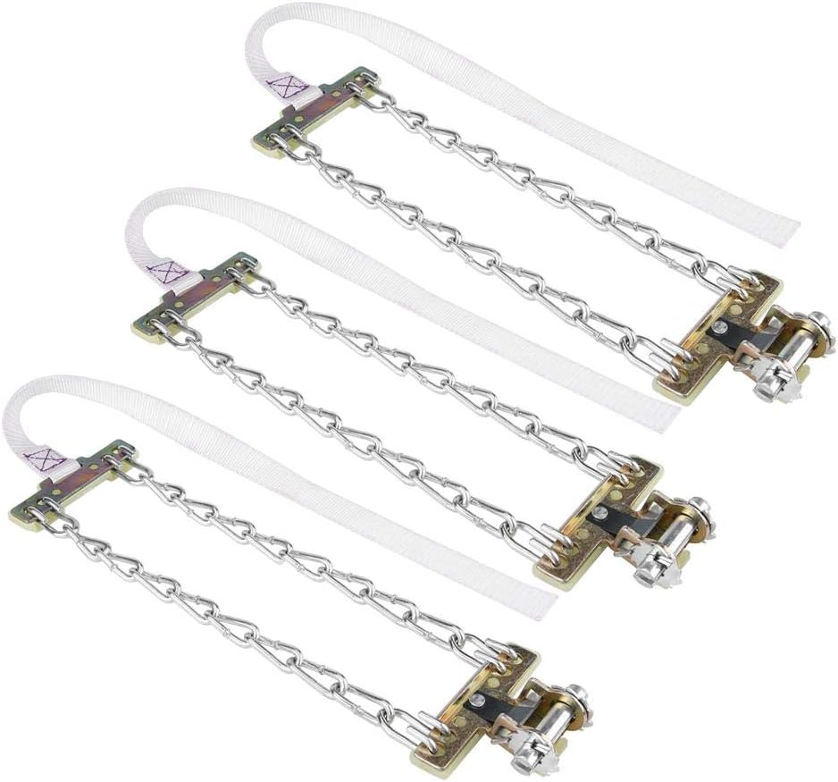 3pcs Tire Anti-skid Steel Chain Clip-on Chain (Medium) M807432