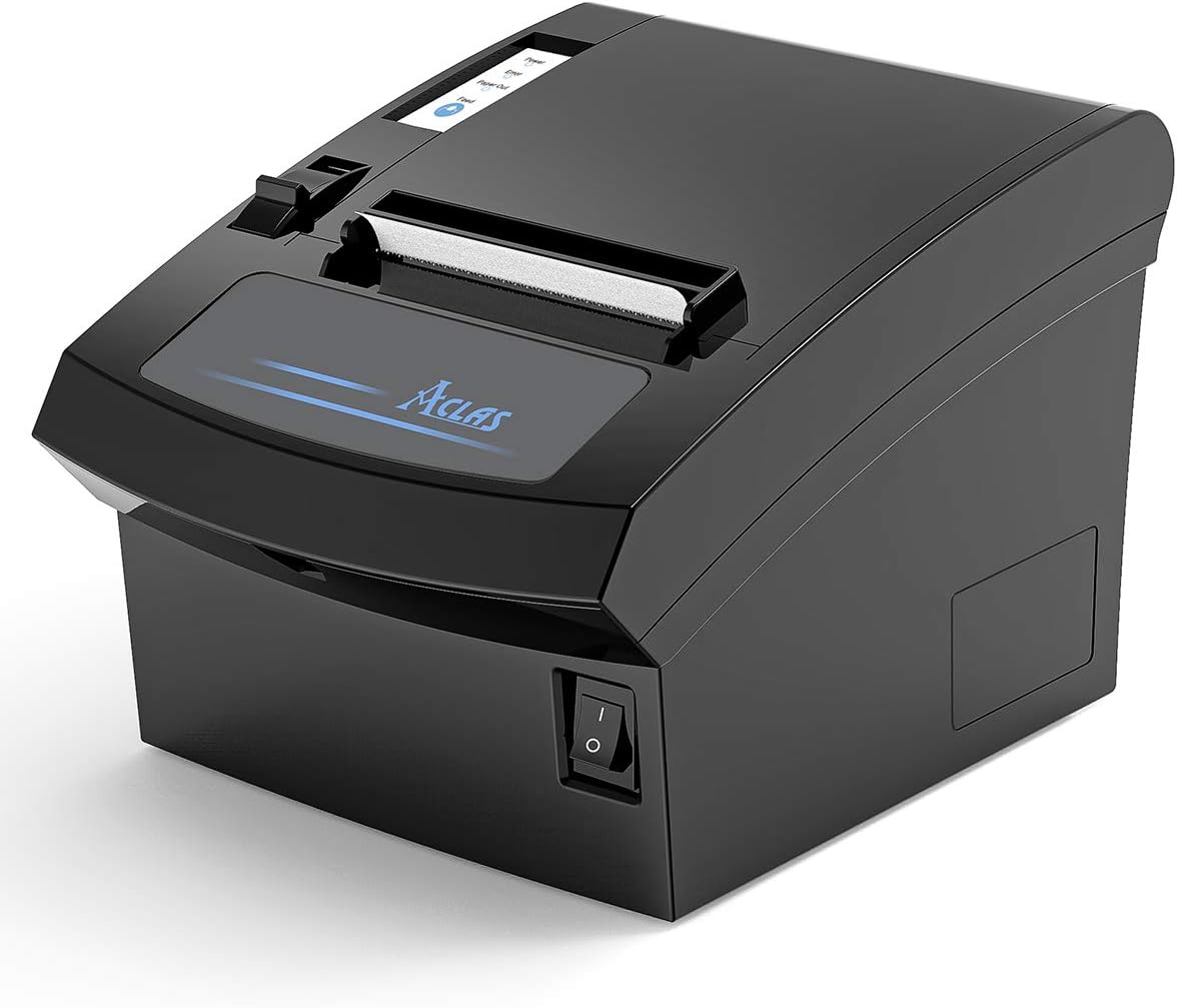 3'1/8 Thermal Receipt Printer 80mm with Auto Cutter Cash Drawer I734425