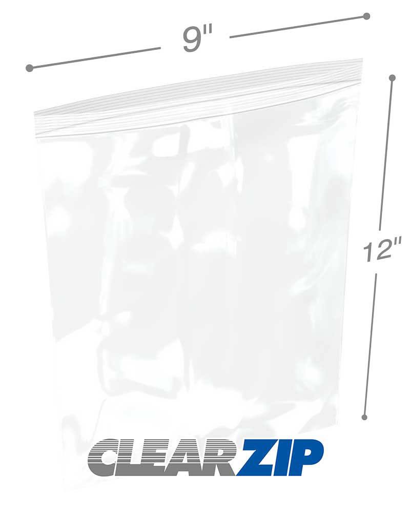 White Zip Lock Reclosable Bags 1000/Case T410001