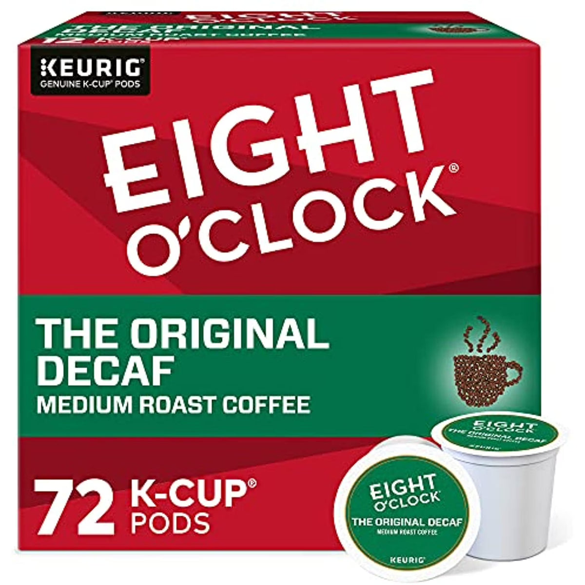 72 Count Decaf Medium Roast Coffee K-Cup Pods C125