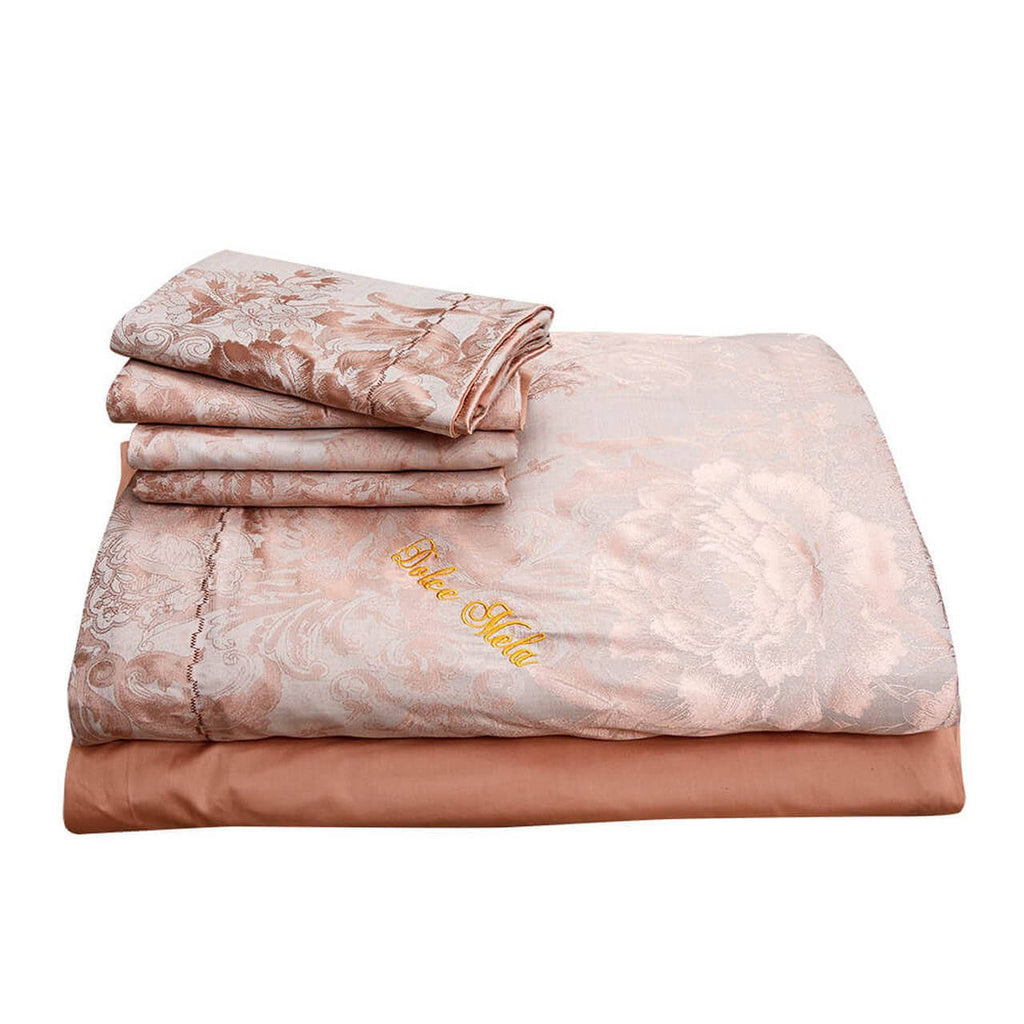 Queen Size 6 Piece Jacquard Bedding Duvet Cover Set D150058