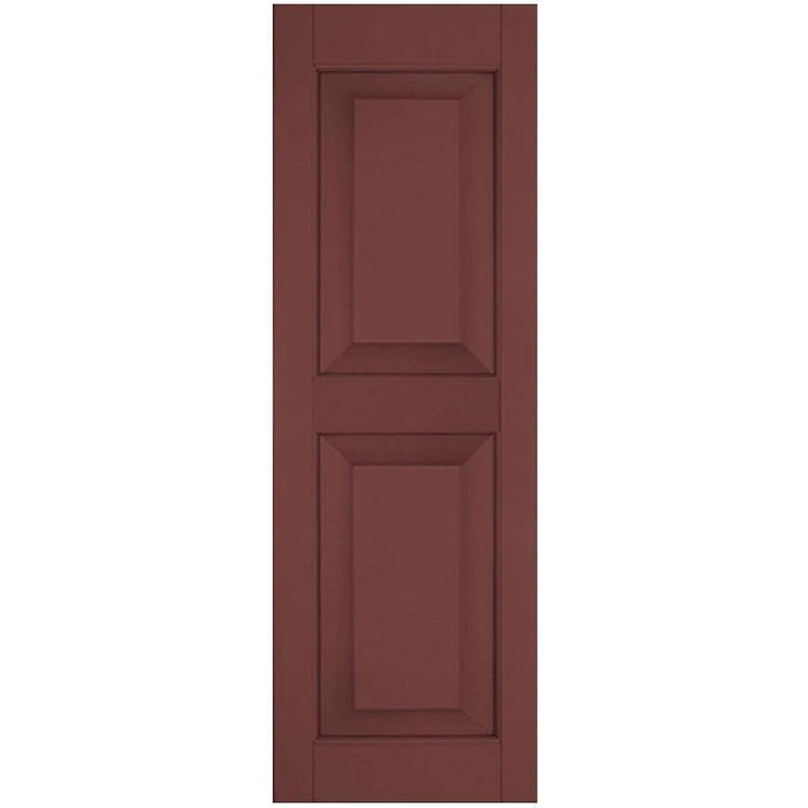 18 in. x 30 in. Exterior Real Wood Pine Raised Panel Shutters Pair Y782