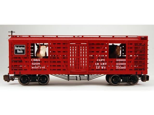 Animated Stock Car with Cattle B475294