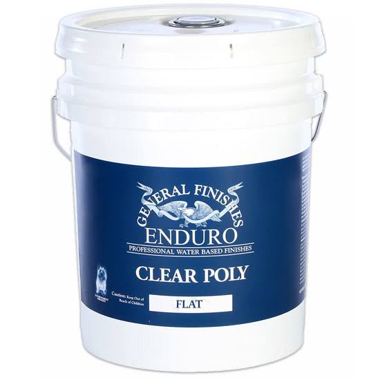 5 Gallon Interior Clear Water Base Poly Flat E649075