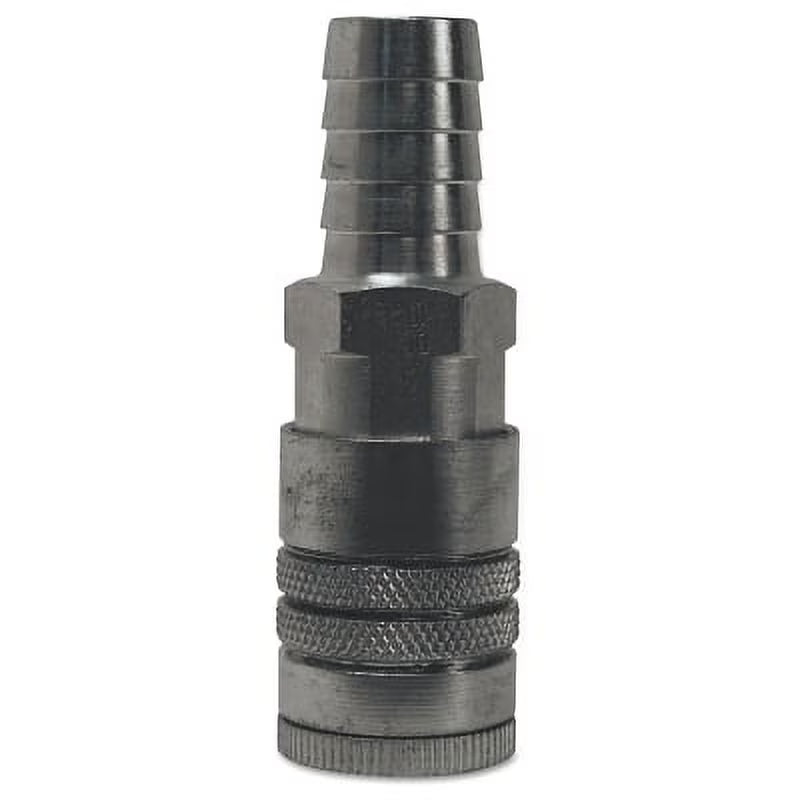 1/2 In Id Steel Semi-Auto Coupler Standard Hose Barb, Bundle of 5 Q21966