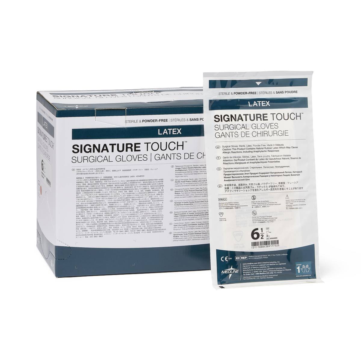 Powder-Free Latex Surgical Gloves, 50 Pair per Box V366687