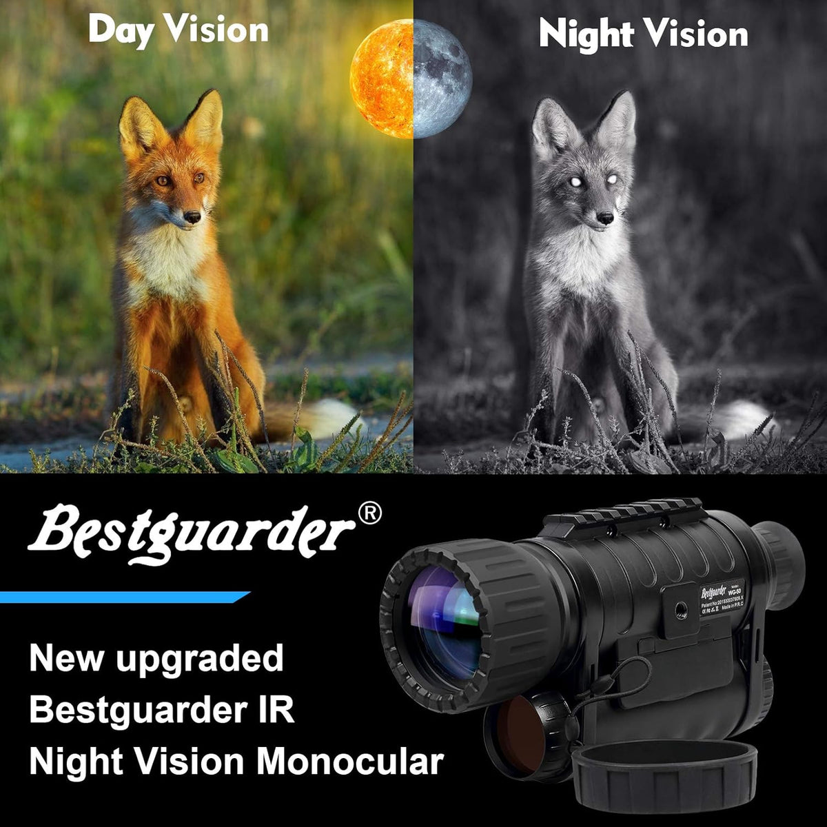 Night Vision Monocular 6x50mm with 1.5 inch TFT LCD L3543