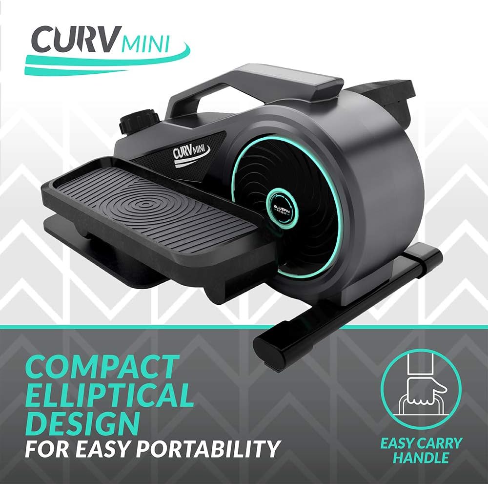Seated Under Desk Elliptical Trainer with Adjustable Resistance T634986