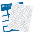 1x22 Round Clear Matte Laser Labels R9136