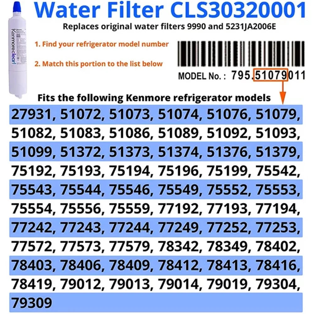 4 Pack Refrigerator Water Filter O9946