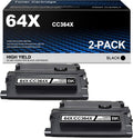 2 Pack Black CC364X Toner Cartridge for HP P4014 P4015 P4515 Printer J69849