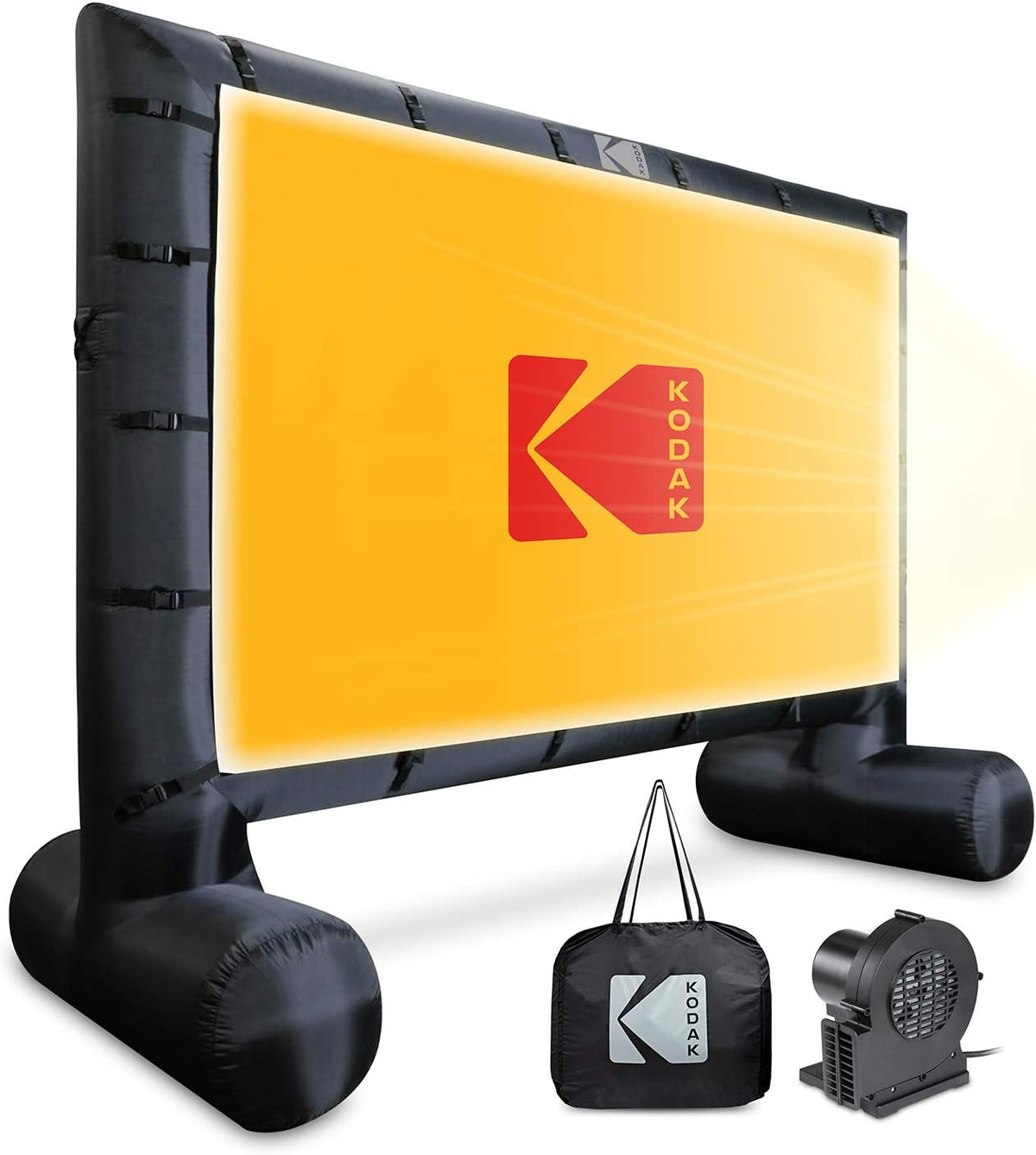 14.5 Feet Inflatable Outdoor Projector Screen with Air Pump, Carry Case, Stakes, Repair Patches H30432