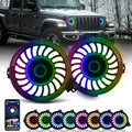 9" 3D LED Lens Halo Headlights with Turn Signal (2pcs/set) E922625