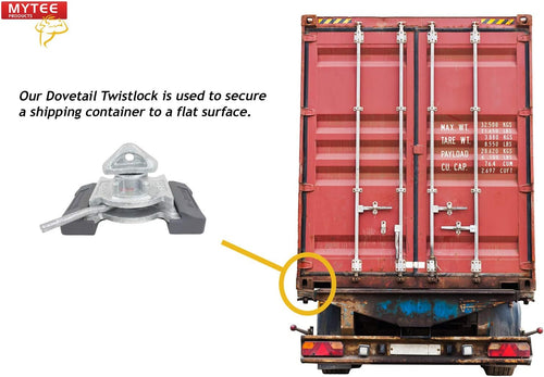 (4 Pack) Sea Rail Shipping Container Manual Base Lock Dovetail S3524