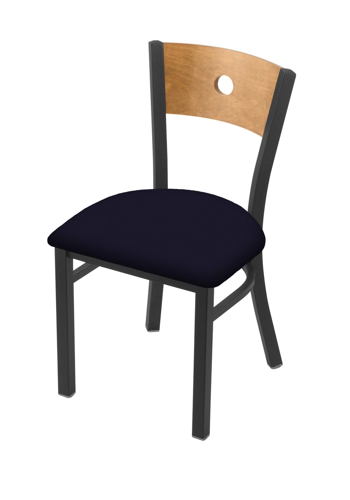 Pewter Finish Medium Back Chair with Canter Sand Seat N8272