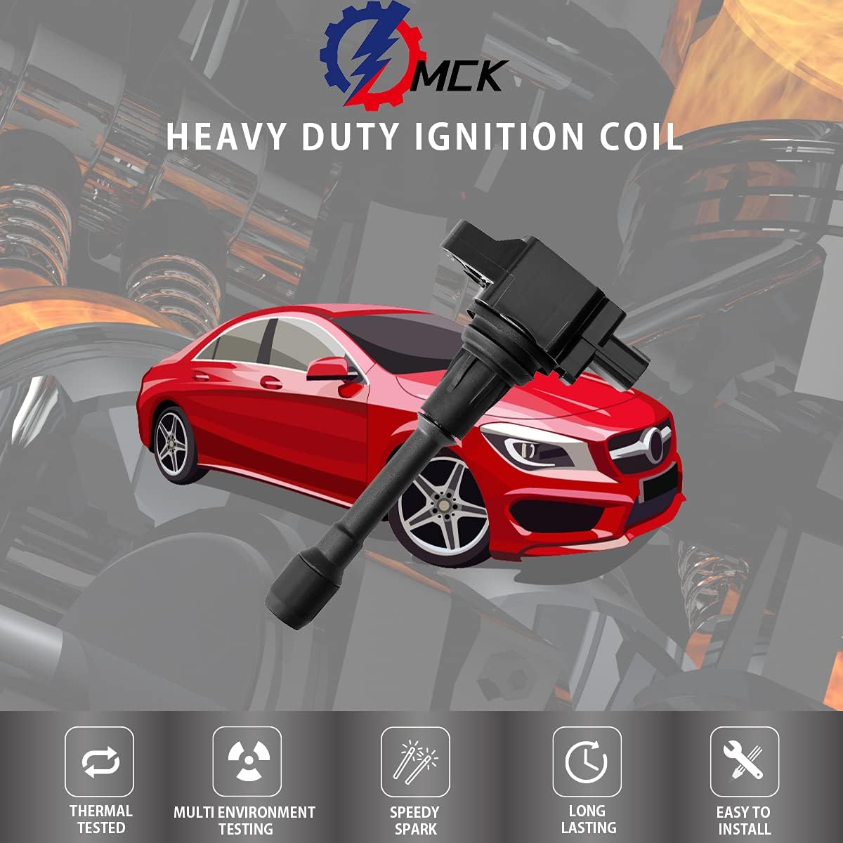 4pc Ignition Coil Pack And Spark Plug Compatible With Nissan Versa 2012 2013 2014 1.6L J3650
