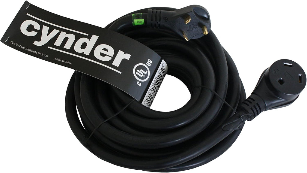 30 Amp Heavy Duty Power Extension Cord 50 Feet Yellow Pack of 2 E4323